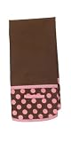 Jessie Steele Tea Towel, Brown and Pink Polka Dot