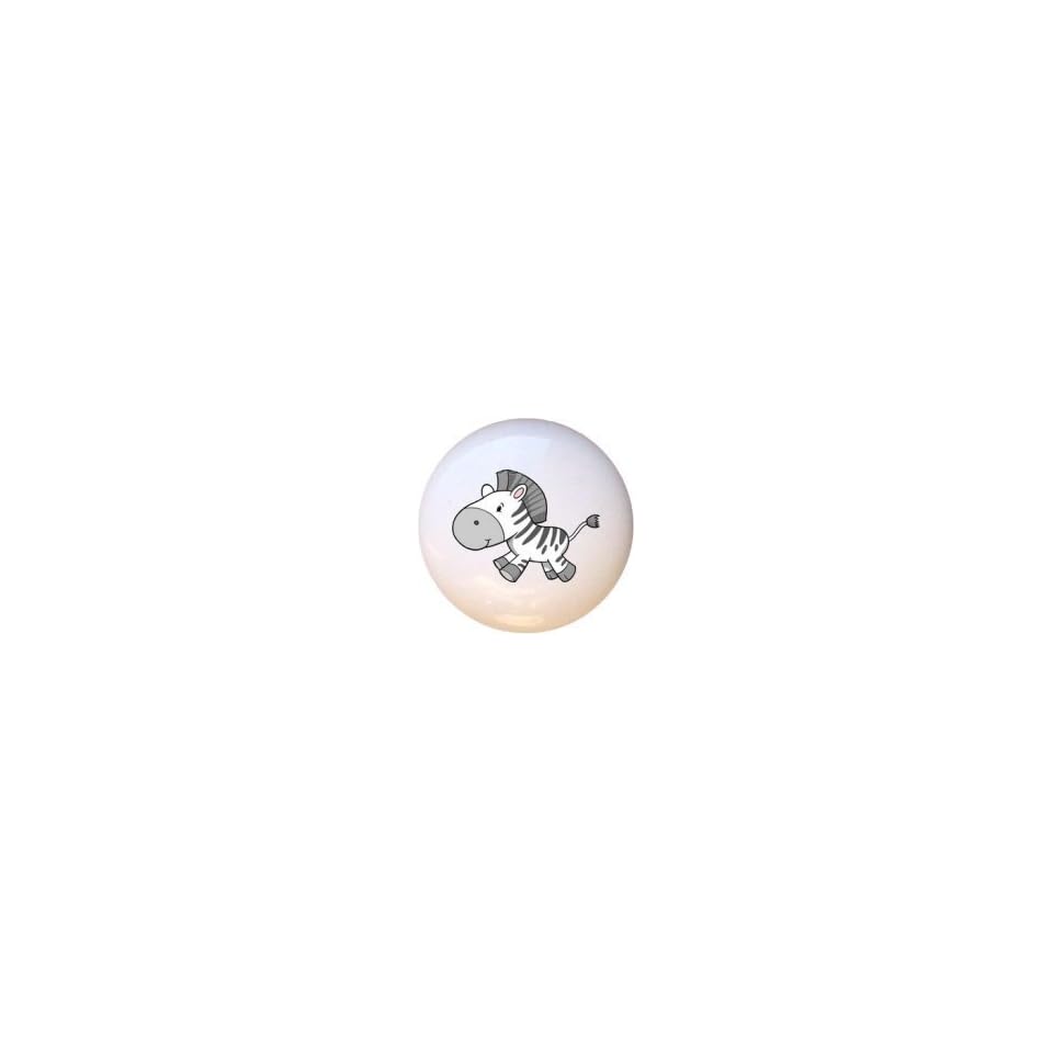 African Wildlife Safari Cute Zebra Drawer Pull Knob On Popscreen