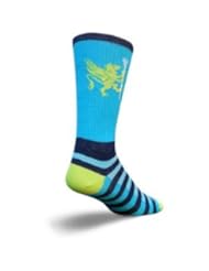 SockGuy Crew 8in LAX Griffen Lightweight Lacrosse Socks (LAX Griffin Turquoise - S/M)