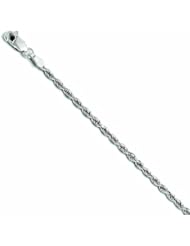 Leslies 14k White Gold Valu-Plus 2.50mm 7 Bracelet