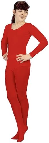 Child Red Seamless Bodysuit - Medium