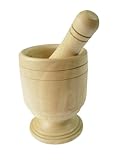 Benecasa Wood Mortar and Pestle