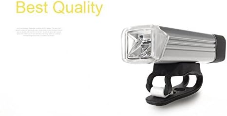 Mechfally Super Bright USB Rechargeable Bike Light-Cycle Torch Shark-180 Lumens LED front Light, Fits ALL Bikes (Silver)