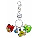 Angry Birds Metal Keychain Style 1 Red Bird, Blue Bird, Yellow Bird King Pig