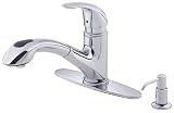 Danze D456513 Melrose Single Handle Kitchen Faucet with Contemporary Pull-Out Spout and Lever Handle, Chrome