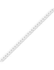Sterling Silver 4mm Curb Chain - 24 Inch