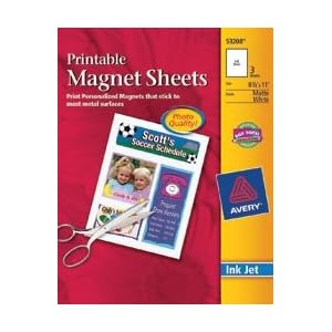 Avery-Ink-Jet-Magnet-Sheets-Matte-White-8-1-2-x11-3-Pkg-53208-2-Items-Order