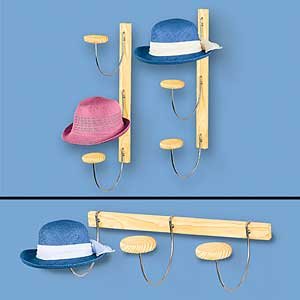 BEDROOM TRIPLE HAT RACK