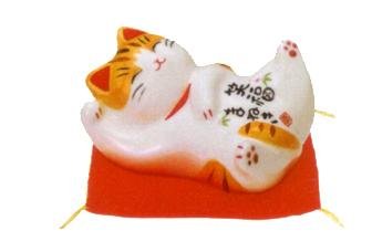 彩絵笑福招き猫