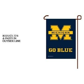 Michigan Wolverines NCAA Garden Flag