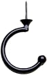 Set of 10 Black Dye Cast Table Hook. - Billiards Equipment