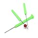 SAMS FISHING Carp Fishing Baiting Rig Tool Set Bait Needle Drill Puller Stringer and Driller (Green-3 in 1)
