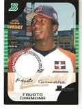 2005 Bowman Draft Futures Game Jersey Relics #122 Fausto Carmona - Cleveland Indians (Piece of Authentic Game Used Jersey) (Baseball Cards)