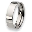 Flat Polished Titanium Ring (6.0 mm) - Sizes 6-13
