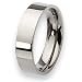 Flat Polished Titanium Ring (6.0 mm) - Sizes 6-13