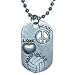 Gem Sports Dog Tag Volleyball Pendant On Ball Chain Necklace