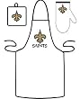 New Orleans Saints Grilling Apron Set - Football Sports Merchandise