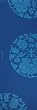 Gaiam Wisdom Rubber Yoga Mat (Blue Medallion)