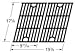 Music City Metals Gloss Cast Iron Cooking Grid Replacement for Gas Grill Model Master Forge SH3118B, Set of 2