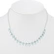 EXP Handmade Glass, Agate & Silver Necklace
