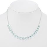 Handmade Glass, Agate & Silver Necklace