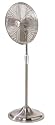 Hunter 90121 Century 17-Inch Oscillating Pedestal Fan, Brushed Nickel