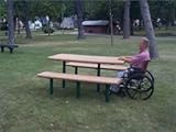 IMAGE OF Park Scapes(tm) Recycled Plastic ADA Picnic Table