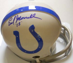 Earl Morrall Signed Baltimore Colts Mini Helmet