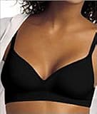  : Playtex Women's Thank Goodness It Fits Seamless Stretch Foam Soft Cup Bra, Black, 34A