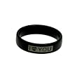Acrylic Ring with Laser Cut "I LOVE YOU" Design - Width: 5mm - Size: 6-12