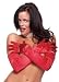 **Red Satin Lycra Gloves