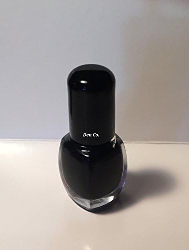 5mL Jet Black Unisex Nail Polish Semi Gloss Mini Lacquer