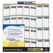 Childrens Toyshop  Toys : Dry-Erase Calendar Magnets,with Dry Erase Marker, 14-1/2"x14" (QRT12707032Q) Category: Wall Calendars