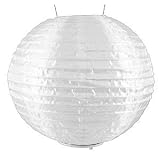 White Soji Solar Lantern w/ Amber LED