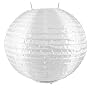 White Soji Solar Lantern w/ Amber LED