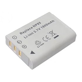 3.70V,1800mAh,Li-ion,Replacement Digital Camera Battery for FUJIFILM FinePix F30, F31fd, Real 3D W1,NP-95,