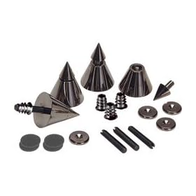Dayton Audio DSS4-BC Black Chrome Speaker Spike Set 4 Pcs.