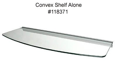 Black Friday Floating Glass Shelf - Convex Only (Clear) (.31