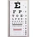 Snellen Eye Chart- 22" L X 11" W