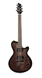 Godin LG HB Solid Body Electric Guitar (Trans Black Flame)