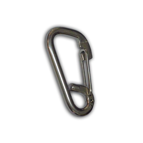 Marine Asymmetric Snap Hook Boat 2-3/8'' -Flat Nose Stainless Steel- Five Oceans