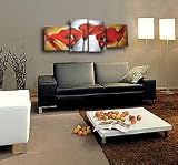 Modern Oil Painting on Canvas Stretched - Red Calla