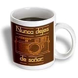 Kike Calvo photo Illustrations Rangefinder Camera - Picture of a Brown Rangefinder Camera Nunca dejes de soñar - Mugs