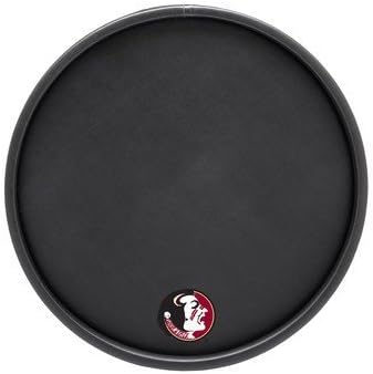 NCAA Florida State Seminoles Round Serving Tray, 14-Inch, Black by Kraftware Collegiate