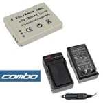 Combo Set Premium Nb5l, Nb-5l Replacement Lithium-ion Battery + Home Battery Charger with Car Adapter for Canon Digital Camera and Camcorder