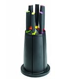 Joseph Joseph 6-Piece Knife Set with Rotating Knife Block, Elevate