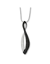 Sterling Silver 18in & CZ Necklace. Metal Wt- 5.51g