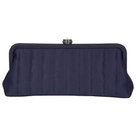 Satin, Clutch, Rhinestone Closure - Evening Bag - Olga (71 44649)