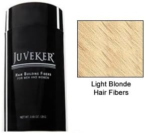 Juveker Hair Building Fibers for Men & Women - 28 Grams (Light Blonde) Designed to Instantly Conceal the Appearance of Baldness and Make Thin Hairs Look Thicker and Fuller; Juveker Comes in 8 Color Shades to Blend in with Your Existing Hair. Juveker Hair Building Fibers Work Well for Both Men and Women, and for All Types of Hair.