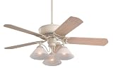 Emerson Ceiling Fans CF759AW Designer Remote Fan - Summer White Indoor Fan 52" w LK37AW Light